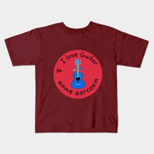 I Love Guitar Kids T-Shirt